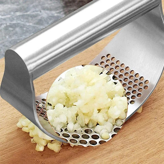 Stainless Steel Garlic Press Squeezer Manual Garlic Ginger Rocker Crusher Garlic Cutting Mince Tools Kitchen Gadgets 4.9 1169 Revie