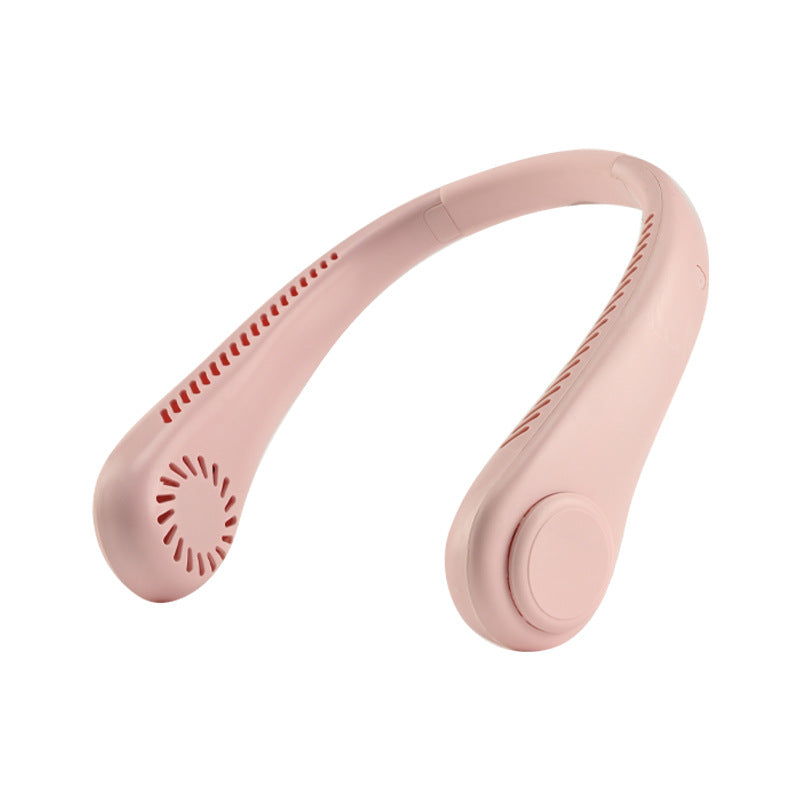 Portable neckband fan