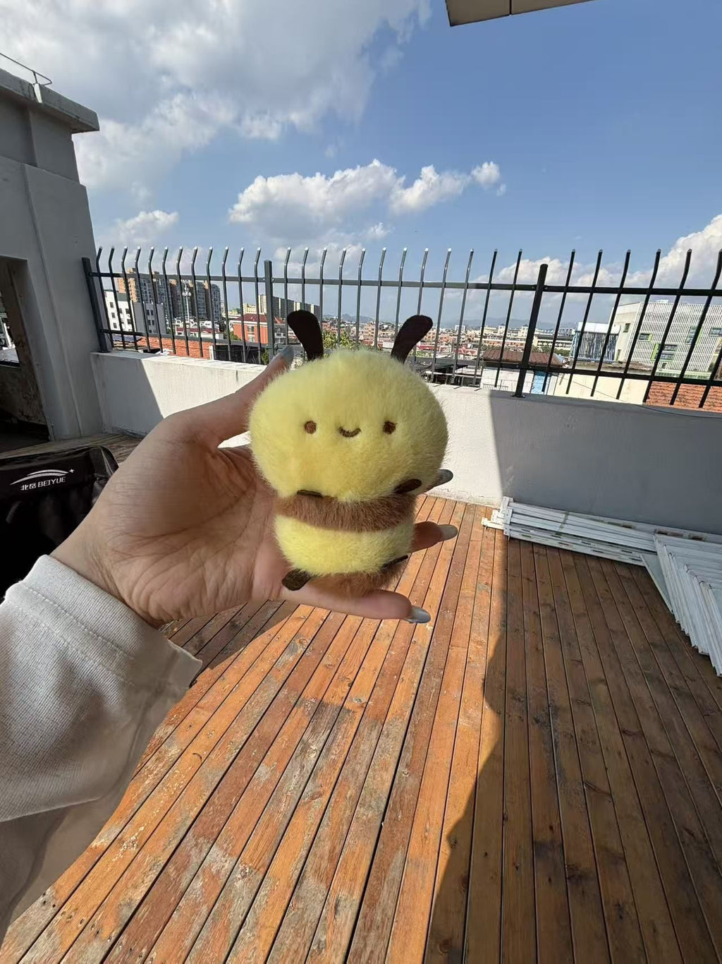 Cute Bee Plush Keychain