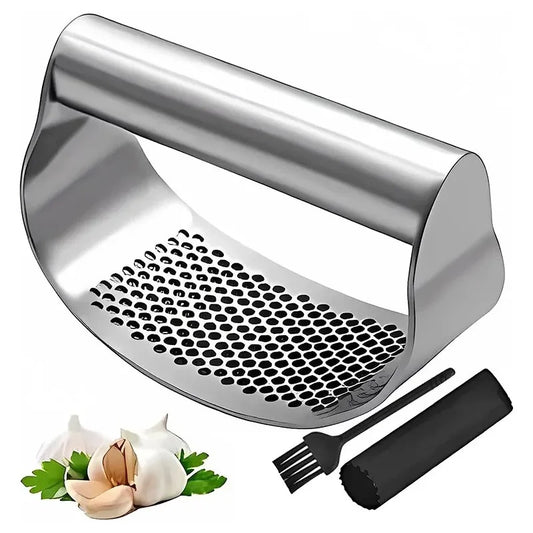 Stainless Steel Garlic Press Squeezer Manual Garlic Ginger Rocker Crusher Garlic Cutting Mince Tools Kitchen Gadgets   4.9   1169 Revie