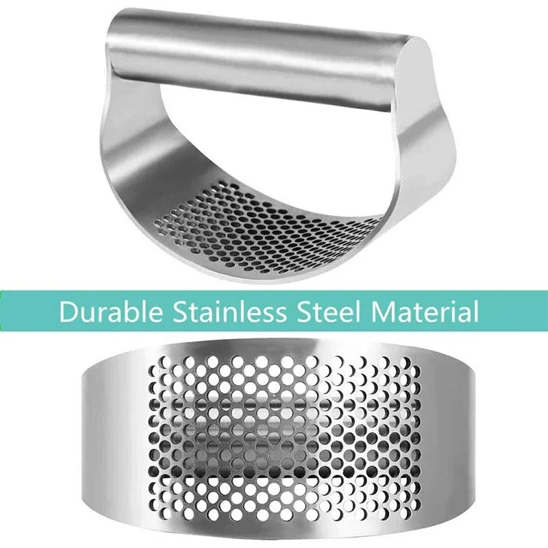 Stainless Steel Garlic Press Squeezer Manual Garlic Ginger Rocker Crusher Garlic Cutting Mince Tools Kitchen Gadgets   4.9   1169 Revie