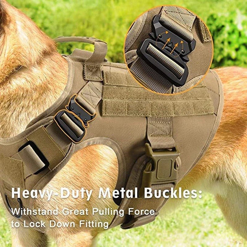 Large Dog Harness And Leash Set Pet German Shepherd Malinois Training Walking Vest Dog Harness And Collar For Medium Large Dogs